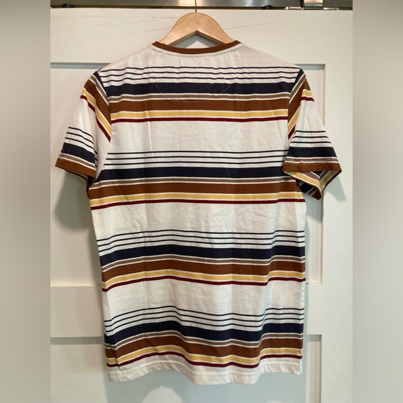 Denim & Flower Stripe Tee - Picture 2 of 7